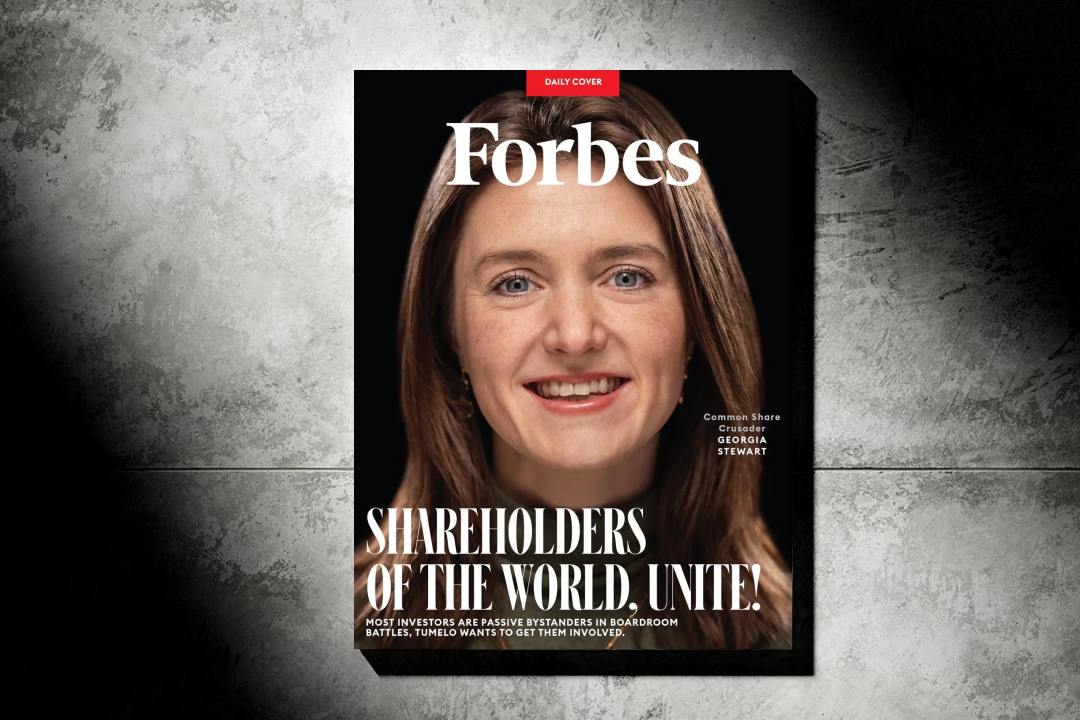 Georgia on the cover of Forbes Daily Georgia on the cover of Forbes Daily